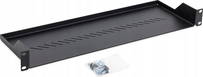 Raf për rack Triton 19", 1U, RAL 9005, i zi
