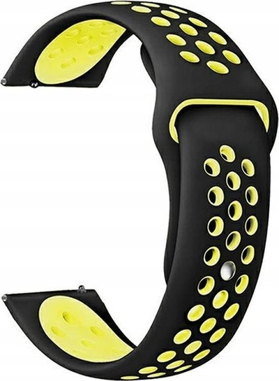 Rrip ore Beline Sport Silicone, 20mm, silikon, zi verdhë