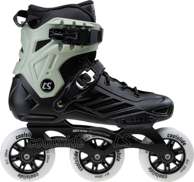 Patina inline Coolslide Hulst 92800398252, rrota 100 mm 85A, ABEC 9, gri me të zezë