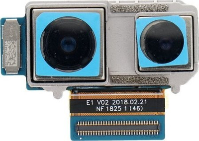 Modul kamerë e pasme OEM Xiaomi Mi 8, dyfishe, fleks-kabllo, argjendtë