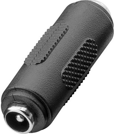 Adapter DC Goobay, femër me femër 5.5 x 2.1 mm, i zi
