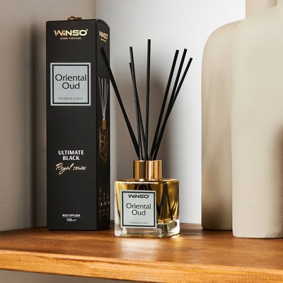 Aromatizues ambienti Winso Oriental Oud, difuzor me shkopinj, 100 ml, i zi