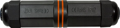 Konektor rrjeti LogiLink NP0081, 2x RJ45, IP67, ngjyrë e zezë