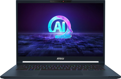 Laptop MSI Stealth 14 AI Studio A1VFG, Core Ultra 7, 16GB RAM 1TB SSD, blu e errët