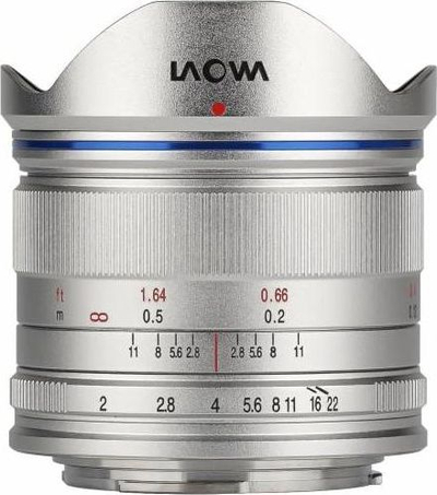 Objektiv Laowa 7.5mm F2 për Micro Four Thirds, ngjyrë argjendi