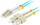 Kabllo fiber optik LANBERG FO-LUSU-MD31-0050-TQ, OM3 LC në SC, 5m, ngjyrë turkeze