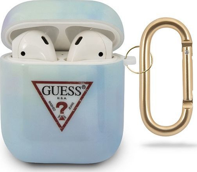 Kuti mbrojtëse për dëgjuese AirPods Guess Tie & Dye, e kaltër