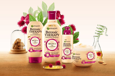 Maskë për flokë Garnier Botanic Therapy Ricinus Oil & Almond, 300 ml