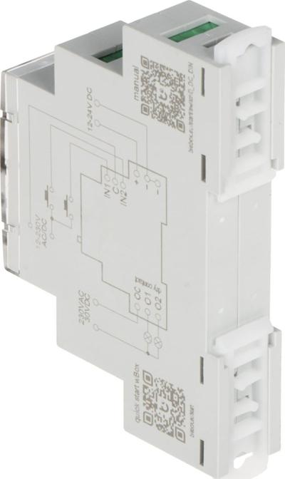 Ndërprerës inteligjent DIN blebox SwitchBox-D-DC-DIN, 2 kanale, dalje pa potencial
