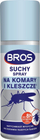 Спреј репелент BROS Dry Spray, против комарци и крлежи, 90 ml