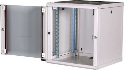 Kabinet muri LevelOne Equip EPM-12-6060-G-CBAA, 19", prej çeliku, gri