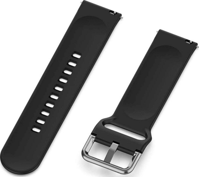 Rripë gome për orë dore ALOGY SPORT Universal, 20mm, i zi