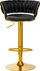 Stol bari 4Rico Qs-B313A, kadife, i zi