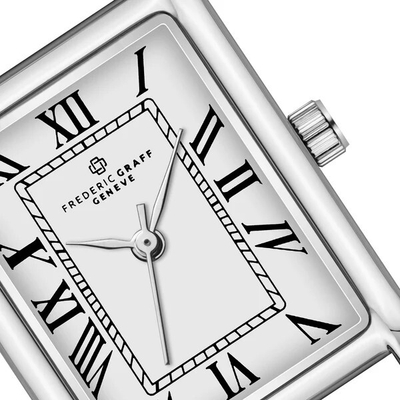 Orë dore për femra Frederic Graff Sloane Ivory Leather FFL-BS001Q18S, e zezë