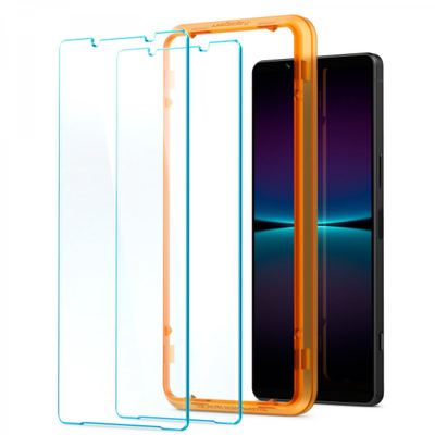 Mbrojtës ekrani Spigen për Sony Xperia 1 IV, xham i temperuar 9H, 2 copë, transparent