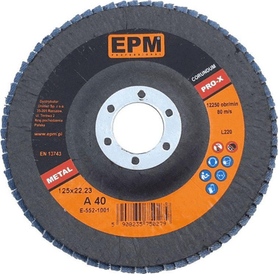 Disk EPM PRO-X (E-552-1001), granulim 40, 125mm