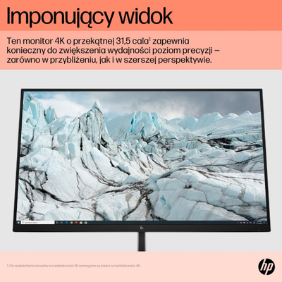 Monitor HP E32k G5 (6N4D6AA#ABB), 31.5", 4K UHD, i zi/argjendtë