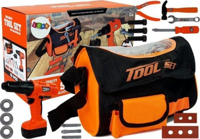 Set lodrash me vegla Lean Sport DIY, me trapan me bateri, çantë shpine, shumëngjyrësh