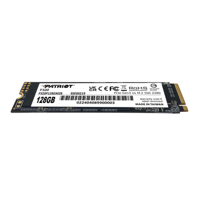 SSD i brendshëm Patriot P320, 128GB, NVMe PCIe Gen 3x4 M.2 2280