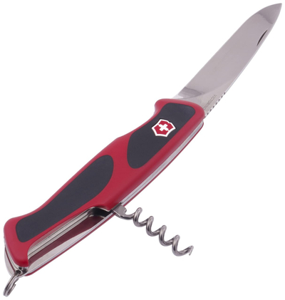 Thikë xhepi Victorinox "Ranger Grip 52", e kuqe dhe e zezë