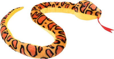 Lodër pelushi gjarpër Biuro-Set Plush, 160cm, e verdhë