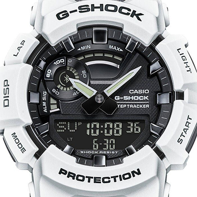 Orë sportive Casio G-Shock GBA-900-7AER, Bluetooth, që s’e ha sharra goditjet, e zezë
