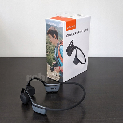 Kufje pa tela CREATIVE Outlier Free Mini, bone conduction, sportive, të zeza