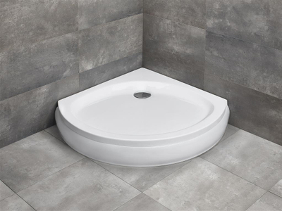 Shkallë dushi Radaway Patmos B, 90x90 cm, akrilik antibakterial, e bardhë