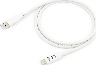 Kabllo USB equip 128364, USB C në USB A, 2m, 5Gbps, e bardhë