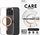 Mbulesë PanzerGlass 0 CARE Flagship Case për iPhone 16 Pro, MagSafe, transparente Urban Combat Peach
