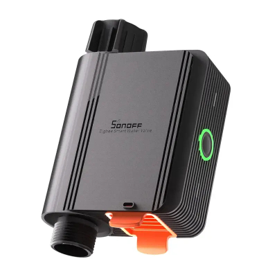 Valvul uji inteligjente Sonoff SWV, Zigbee, IP55, e zezë