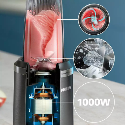 Блендер Philips HR2766/00, 1000 W, сет 700 ml и 300 ml, инокс