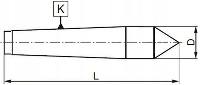 Kunj qendërzimi për torno Kiel 8712-3, çelik, 60°