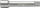 Zgjatues për çelësa Hogert Technik HT6T392, 1/4", 75mm, çelik krom vanadium