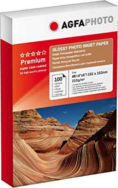 Letër fotografike AgfaPhoto për printer A6 (AP210100A6N), 100 fletë