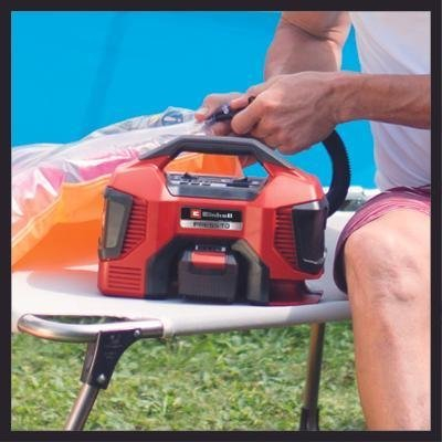 Kompresor pa kabllo Einhell Pressito 18/21, 10.5 bar, 21 l/min, i kuq e zi