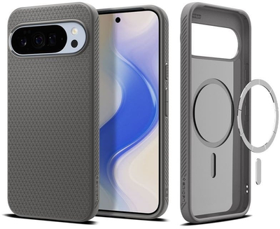 Mbulesë telefoni Spigen Liquid Air MagSafe për Google Pixel 10 Pro XL, anti goditjes, gri mermeri