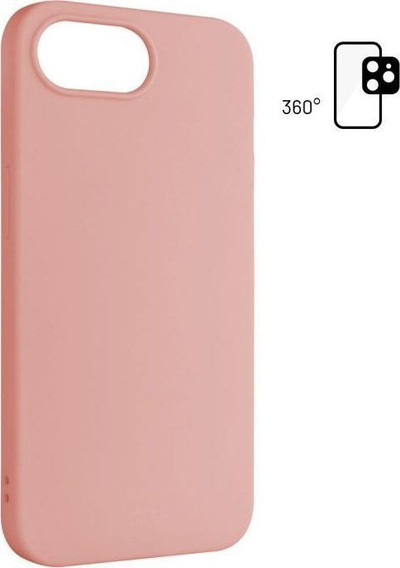 Kapak telefoni FIXED Story për Apple iPhone 16e, TPU, rozë