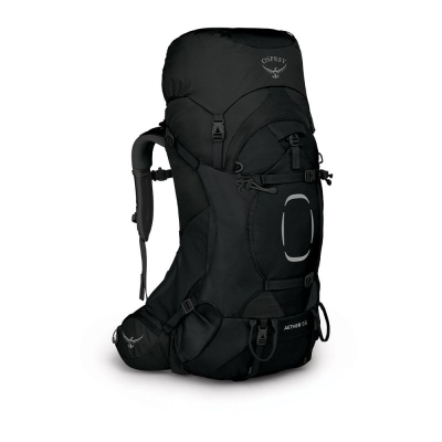 Çantë shpine Osprey Aether 55L, trekking, madhësia S M, e zezë