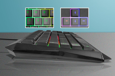 Tastierë lojërash Vertux Radiance, me kabllo, RGB, e zezë