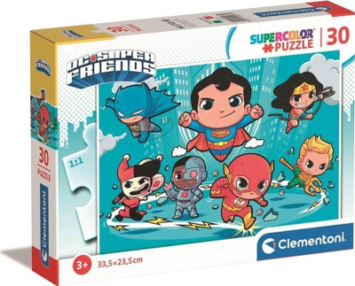 Puzzle Clementoni Super Color DC Comics, 30 copa, 33.5 x 23.5 cm, me ngjyra plot