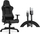 Karrige gaming SENSE7 Fabric, mbështetëse ergonomike, doreza të rregullueshme, me RGB, e zezë
