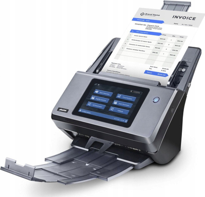Skaner dokumentesh Plustek eScan A450 Pro, profesional, rrjet, gri