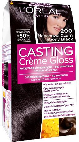 Ngjyrë flokësh Casting Creme Gloss, Nr. 200 Ebony Black