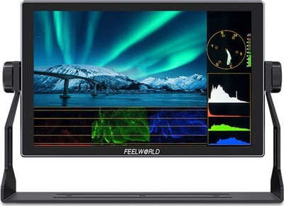 Monitor fushe Feelworld S10 për kamera, 10.1\" FHD, 4K HDMI 12G SDI, i zi