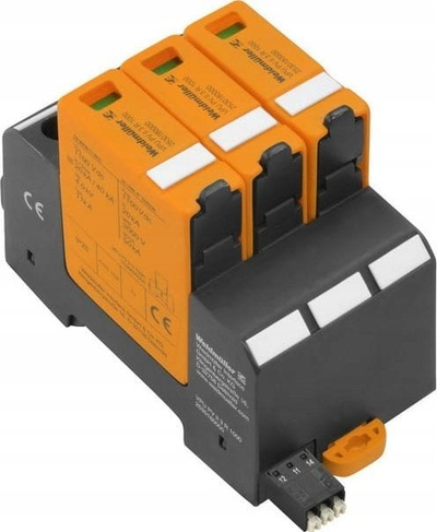 Mbrojtës kundër mbirryme Weidmüller VPU PV II 3 R 1000, 1000V DC, 20kA, portokalli