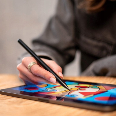 Laps dixhital Fixed Graphite Pro, për iPad, palm rejection, i zi