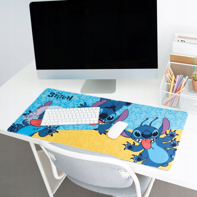 Mousepad Disney Stitch XL, sipërfaqe e madhe, bazë gome, shumëngjyrësh
