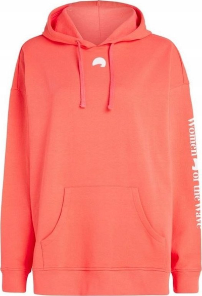 Bluzë me kapuç ONeill Wow Hoodie W, për goca, me xhep kangur, portokalli e fortë