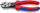 Gërshërë diagonale Knipex TwinForce 73 72 180 F, 180mm, doreza multikomponentë, shumëngjyrëshe